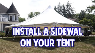 How to Install a Sidewall on your Tent [upl. by Assej]