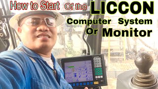 How to start of the LICCON Computer System or MonitorLiebherr ltm110052 [upl. by Tessi]