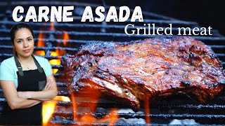 How to make CARNE ASADA  HOMEMADE carne asada tacos  Villa cocina [upl. by Marijo665]