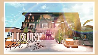 LUXURY HOTEL •850K• NO LARGE PLOT  TOUR  SPEED BUILD  WELCOME TO BLOXBURG [upl. by Atiuqad675]