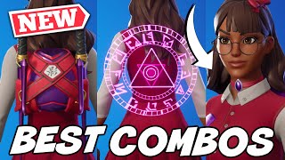 THE BEST COMBOS FOR NEW ISABELLE SKIN EXTRACURRICULARMOR BUILTINEMOTE  Fortnite [upl. by Eihtak]