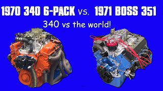 1970 DODGE 340 SIX PACK vs THE WORLD CLASSIC MUSCLECAR MOTORS WHO MADE MORE [upl. by Quartana]