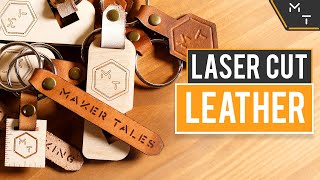 Experimenting  Leather Laser Cutting Techniques  Mini How To Tutorial [upl. by Ide]