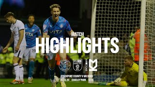 Stockport County Vs MK Dons  Match Highlights  230324 [upl. by Donahoe]