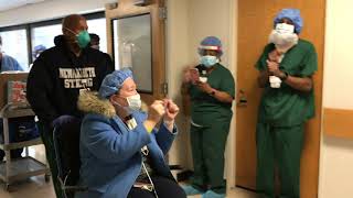 Clap Out at Newark Beth Israel Medical Center for our own Healthcare Hero who Beat COVID19 [upl. by Oiliduab240]