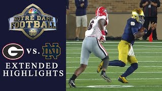 Georgia vs Notre Dame EXTENDED HIGHLIGHTS  NCAA Football  NBC Sports [upl. by Arded]