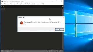 FileNotFound Error 2 sublime python [upl. by Georgena]