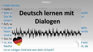 Dialoge A2  B1 Deutsch lernen durch Hören  4 [upl. by Siloa]