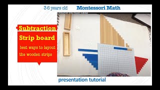 Montessori Subtraction Strip Board Tutorial [upl. by Schilit]