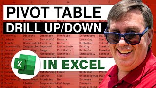 Excel  Master Excels Powerful Pivot Table Techniques Drill Up amp Drill Down  Episode 2196 [upl. by Hardan975]