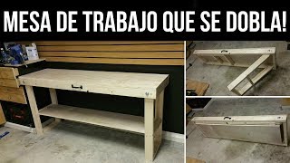 Cómo Construir Una Mesa De Trabajo Que Se Dobla [upl. by Valleau]