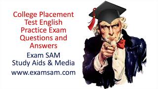 College Placement Test English Grammar Practice Questions and Answers [upl. by Maxama]