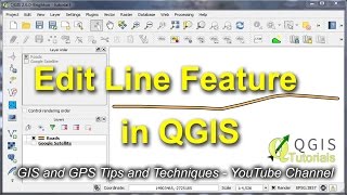 Edit Line or Polygon Feature in QGIS [upl. by Ettevy]