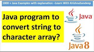 How to convert String to character array in java [upl. by Riegel]