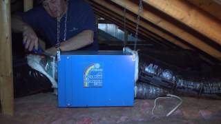 Venmar EA1500 Air Exchanger Installation in attic of a house [upl. by Nur]