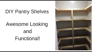 DIY Shelves for a Pantry [upl. by Rumit]