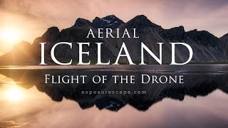 Aerial ICELAND Flight of the Drone — exposurescapecom [upl. by Trebliw]