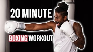 4 Round Boxing Workout AtHome with Coach PJ [upl. by Rebmak]