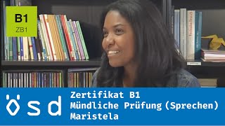 ÖSD Zertifikat B1 – Mündliche Prüfung Sprechen [upl. by Brigida]