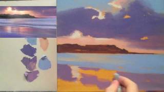 Acrylic landscape painting techniques Lessons for beginners Part 3 [upl. by Reina]