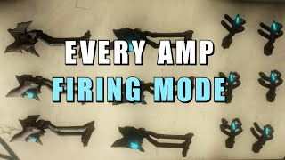 Warframe Every amp firing mode with some details [upl. by Manouch]