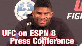 UFC on ESPN 8 Alistair Overeem PostFight Press Conference [upl. by Ilana]