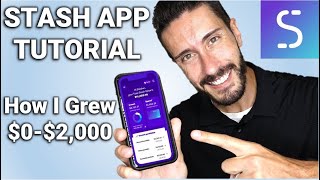 STASH APP TUTORIAL  HOW I TURNED 0 TO 2000 [upl. by Llirret]