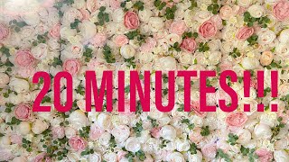 20 Minute Flower Wall DIY Huge [upl. by Pickford685]