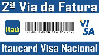 2ª Via da fatura  Itaucard Visa Nacional [upl. by Gordy]