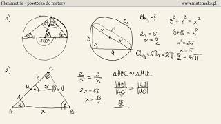 Planimetria  powtórka do matury podstawowej [upl. by Lillie]