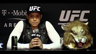 Amanda Nunes Rips Ronda Rouseys Coach After UFC 207 Destruction [upl. by Avrenim]