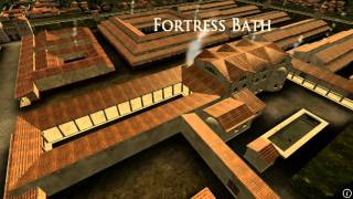 Animation of ancient Roman Fort in Caerleon Wales [upl. by Esenwahs]