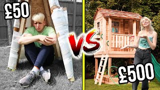 £50 VS £500 FORT BUILDING Budget Challenge [upl. by Daveen]