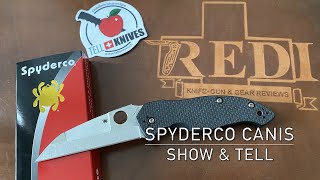 Show amp TELL 13  Spyderco Canis Overview [upl. by Allerie]