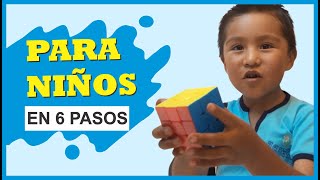 Resolver cubo de Rubik 3x3 NIÑOS  TUTORIAL  Español [upl. by Kappenne]