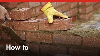 Bricklaying 101 How To Build A Brick Wall  Bunnings Warehouse [upl. by Ylam]