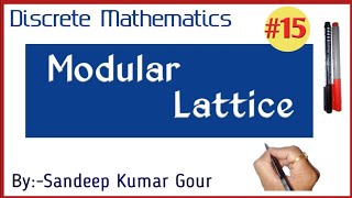 Modular Lattice  Discrete Mathematics in Hindi [upl. by Onstad]