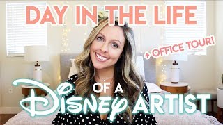 DAY IN THE LIFE OF A DISNEY ARTIST [upl. by Assirahs748]