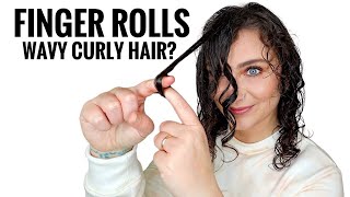 HOW TO FINGER COIL CURLY HAIR Finger Roll TikTok Hack [upl. by Blus]