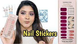 DIY  How to Apply Nail Stickers Perfectly Sheetal Verma [upl. by Llyrad838]