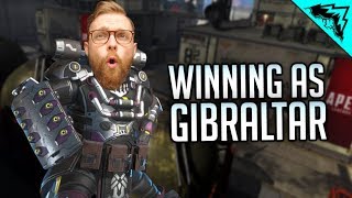 HOW TO WIN AS GIBRALTAR  Apex Legends [upl. by Ahsircal]