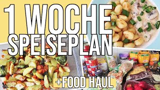 Wocheneinkauf amp unser Speiseplan für eine Woche  Meal Planning deutsch [upl. by Razatlab]