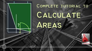 Autocad  Calculate Areas in Autocad Complete tutorial [upl. by Norihs]