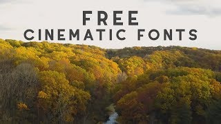 20 Cinematic Fonts  How to Download FREE [upl. by Hylan114]