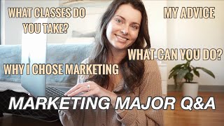 ADVICE FROM A MARKETING MAJOR GRAD  Why I Chose Marketing What Can You Do Classes  Marketing QampA [upl. by Lyford]