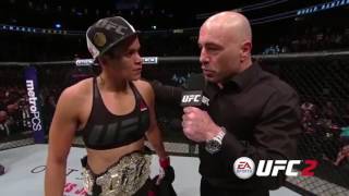 UFC 207 Amanda Nunes Octagon Interview [upl. by Afnin]