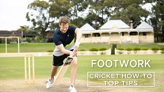 Footwork  Top Tips  Cricket HowTo  Steve Smith Cricket Academy [upl. by Odrick]