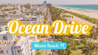 Walk amp Drone on Ocean Drive  South Beach  Miami Beach  Florida [upl. by Jermain]