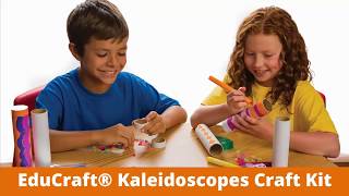 EduCraft® Kaleidoscopes Craft Kit Tutorial [upl. by Ninnahc]