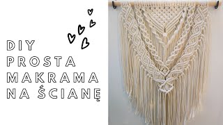 ❤️DIY PROSTA MAKRAMA NA ŚCIANĘ 💞💞 [upl. by Rehctaht582]